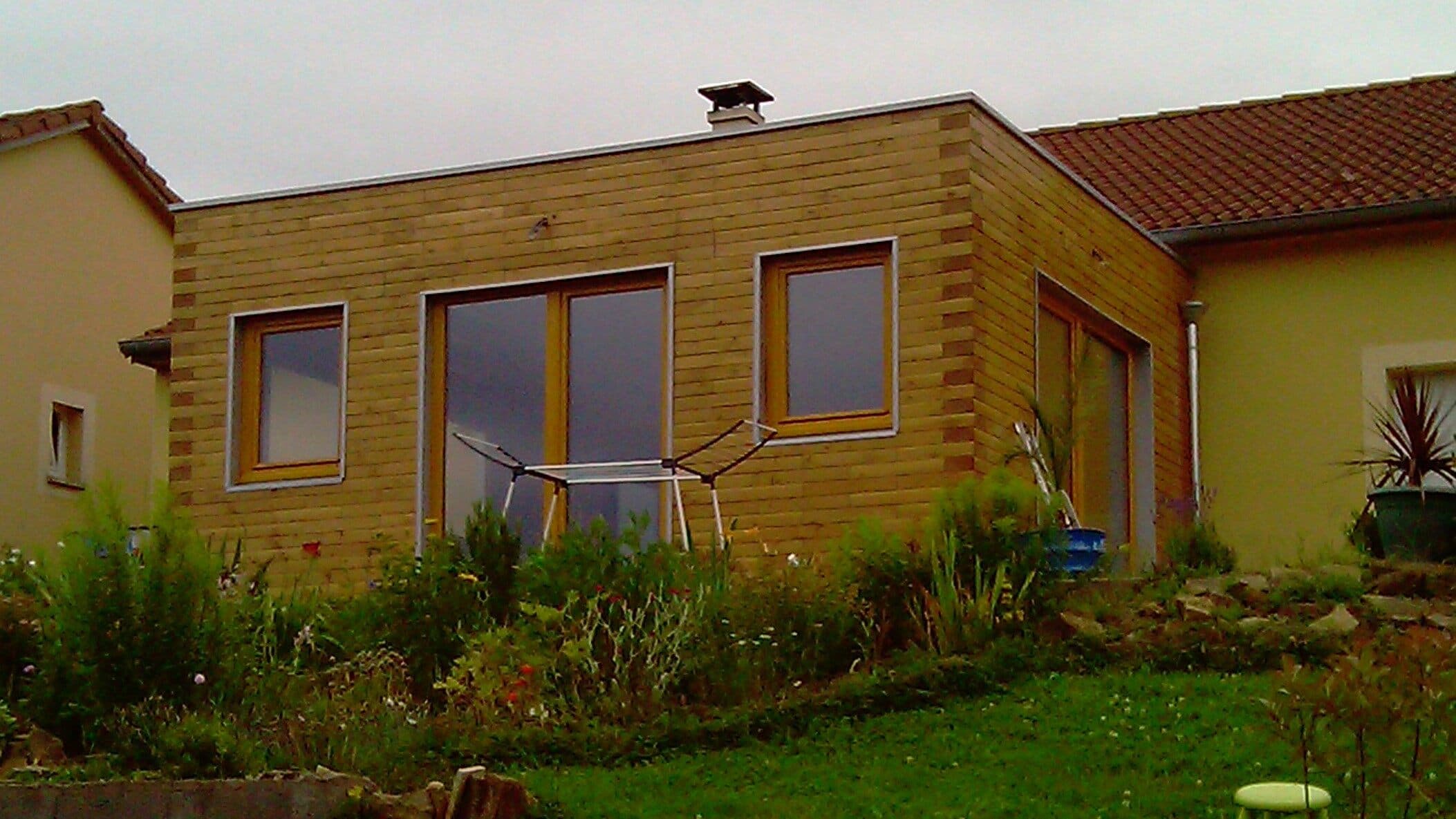 Extension de maison — annexe bois